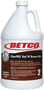 Betco® FiberPRO® Red 'N' Brown Out Carpet Treatment, 1 Gallon, Case Of 4