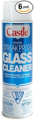 Castle C2003 Streak Proof Glass Cleaner, 6-Pack