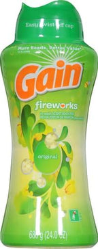 Gain In-Wash Laundry Scent Booster Beads,Original Scent,24.0 OZ,Fresh Extender + Odor Protection,(Pack of 2)