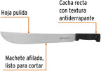 TRUPER T-460-16B Black Handle Machetes, Rivetless 16" (41cm)