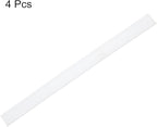 MECCANIXITY Replacement Squeegee Rubber for Window, Glass, Shower Doors, Tile Wall Cleaning, 9.84 Inch, White Pack of 4