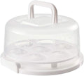 Cake Carrier Storage Container, Cake Carrier With Lid And Handle,Transparent Dome Reusable Airtight Box,Cupcake Saver Cake Holder Serves for Doughnuts Cupcake Parties, Dustproof Food Storage