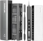 3.7V Electric Precision Screwdriver Set, 49 IN 1 Magnetic Storage Cordless Screwdriver with LED Display, 5 Torque Settings, Repair Tool Kit for Electronics Phone Laptop Watch (Grey)