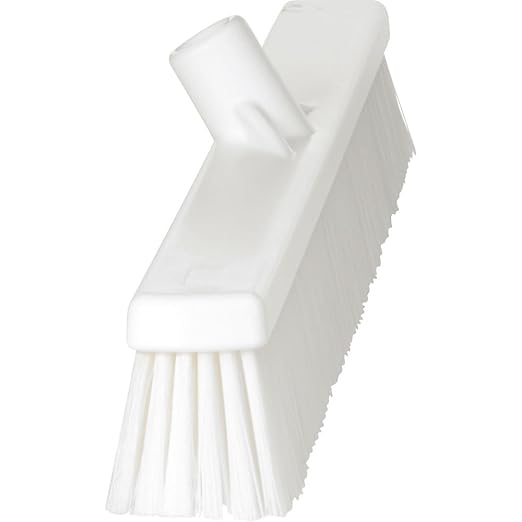 Vikan 31945 Broom,Push,Soft/Stiff,24",PP/PBT,White
