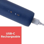 BLACK+DECKER Rechargeable USB-C Fabric & Garment Shaver – Large Capacity Lint Remover for Clothing and Upholstery, 6 Stainless Steel Blades