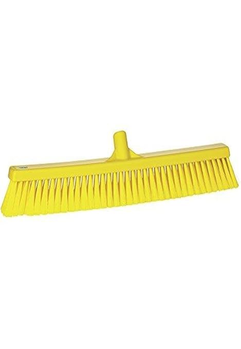 Vikan 31996 Broom,Push,Soft,24",PP/PBT,Yellow