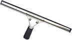 45cm 18in Grip Glass Squeegee for Window Cleaning,Stainless Steel All Purpose Squeegee with Non-Slip Handle for Shower Doors Window Car Mirror Glass (18in/45cm, Black)