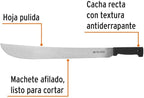 TRUPER T-460-22B Black Handle Machetes, Rivetless 22" (56cm)