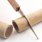 KAKURI Bamboo Saw Folding 4" for Bamboo Cutting, Japanese Pull Saw Razor Sharp Japanese Steel Blade, Mini Pocket Hand Saw for Bamboo Crafts, Hobby, Foldable Wood Handle, Made in JAPAN