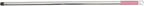 Stainless Steel Push Broom Handle Stick Replacement with Random Color Plastic Grip Sweeping Mop Handle for Easy Assembly and Household Cleaning Random Color