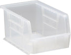 Hudson Exchange 9-1/2" x 6" x 5" Plastic Stackable Storage Bin and Hanging Container (Clear, 1 Pack)