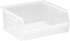 Hudson Exchange 11" x 11" x 5" (3 Pack) Plastic Stackable Storage Bin and Hanging Container, Clear