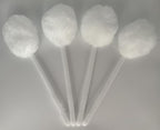 Bowl Brush Toilet Cleaning Brush Set Soft Polyester Head 15x5 inches White (12Pack)