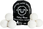 Premium XL Wool Dryer Balls 6-Pack | 100% Organic New Zealand Wool, Handcrafted, Reusable for 1,000+ Loads | Eco-Friendly Fabric Softener, Wrinkle & Static Reduction, Faster Drying