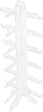 Multi-Tier Sunglasses Display Stand 6-Layer Plastic Eyewear Organizer Glasses Holder for Desk Tabletop Storage and Sunglass Display Rack