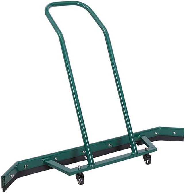 Sport Tennis Court Squeegee Aluminum Alloy Court Squeegee Rain Shuttle for Sports Court Water Wiper Device Water Remover Stadium Dust Collector Wiper Green