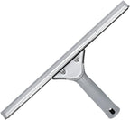 DrDirt Window Squeegee for Home, Stainless Steel, Durable, Ergonomic Non-Slip Handle, Replaceable Foam Rubber Blade, 14in Squeegee for Window Cleaning