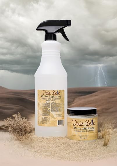 Dixie Belle White Lightning Cleaner - Painting Prep Product - 8oz Cleaning Concentrate - Use Prior to DIY Painting - Multi-Surface