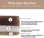 Kitchen Sponges Reusable, Dish Sponge for Washing Dishes, Compostable Sponges for Cleaning Dishwashing, Natural Wood Pulp Scouring Pad, Household Cellulose Scrub Sponge Heavy Duty (Kitchen sponges-6)