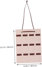 VALICLUD Felt Sunglasses Organizer Hanging Bag 30x40cm Small Storage Pouch Wall-Mounted Glasses Holder for Eyewear and Jewelry Storage