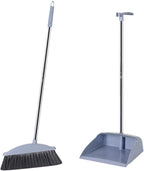 Broom with Dustpan Combo Set, Dust Pans with Long Handle, Small Brooms for Sweeping Indoor, Outdoor Brooms, Standing Dustpan, Push Broom, RV Essentials, Kitchen Appliances