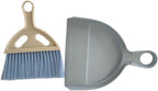 3 Pack Mini Broom and Dustpan Set with Handle, Hangable Small Hand Dustpan and Brush Cleaning Tool Set for Table Desk Keyboard Countertop Cars Sofa