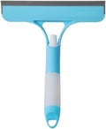 3 in 1 Spray Window Squeegee Cleaner Scraper, Window Squeegee Cleaner Tool with Spray Bottle for Shower Glass, Mirrors, Car, Home Window Cleaner Tool (Blue)