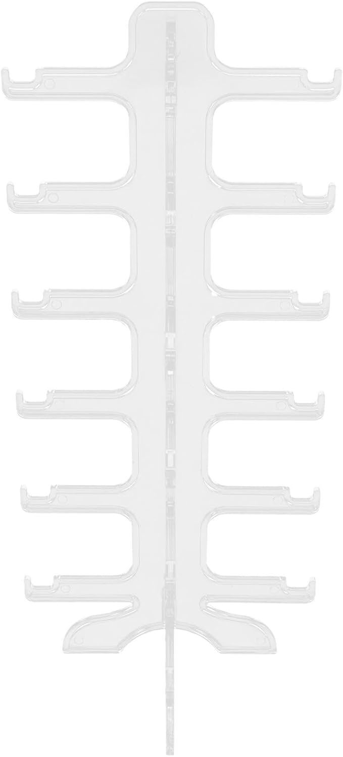 VICASKY Multi-Layer Sunglasses Organizer Stand 6-Tier Plastic Glasses Display Rack Eyewear Storage Shelf Countertop Holder for Home and Office