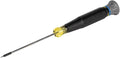Klein Tools 6243 Mini Precision Screwdriver, 3/32-Inch Slotted, Features Cushion-Grip Handle, Rotating Cap, Color Coded Ring, 3-Inch Shank