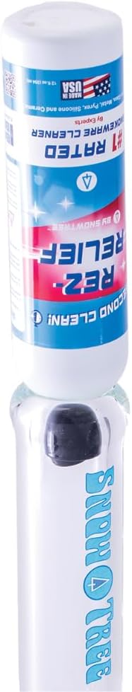 SNOWTREE - Rez Relief Glass Cleaner Solution for Glass, Ceramic, Metal & Silicone - 12 Fluid Oz Bottle - Refreshing Citrus Scent Glass Cleaner Liquid - Removes Stains & Smells
