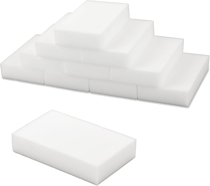 10Pcs Melamine Sponges for Multi-Purpose Cleaning Extra Thick and Long Lasting Kitchen Sponges Magic Sponge Erasers for Bathtub, Floor, Baseboard, Bathroom, Kitchen and Wall Cleaner