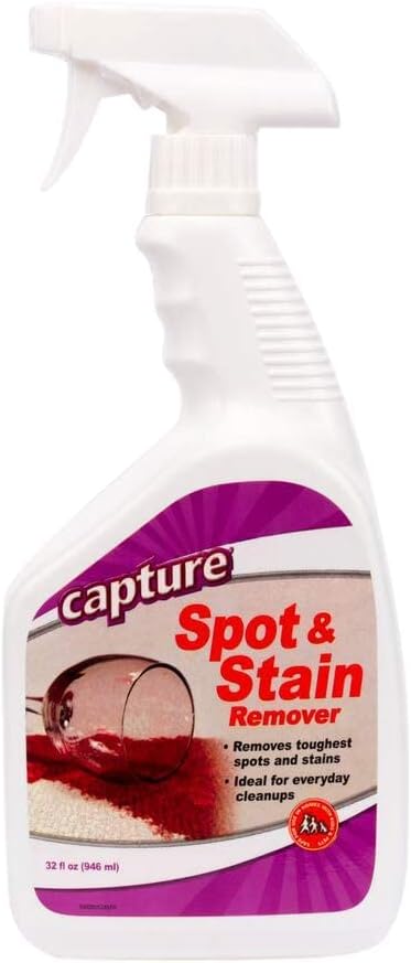 Capture Carpet & Rug Dry Cleaner (8 lb) Spot and Stain Remover (32 oz), Couch, Sofa Cleaner and Stain Remover - Bundle