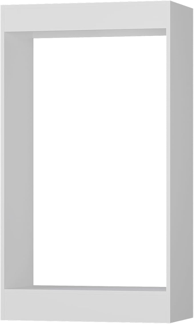 MODCART Double Hanging Closet Unit, Modular Wood Closet System Organizer with Storage, White, 19.5"W