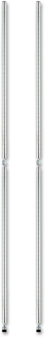 Alera ALE Stackable Posts For Wire Shelving, 36" High, Silver (Pack of 4)