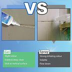 Sugelary Mold Stain Cleaner, 10 Fl oz All-Purpose Gel for Front Loader Seal, Household Cleaner Gel for Bathroom Grout, Sink, Shower, Caulk, Washing Machine Cleaning Solution