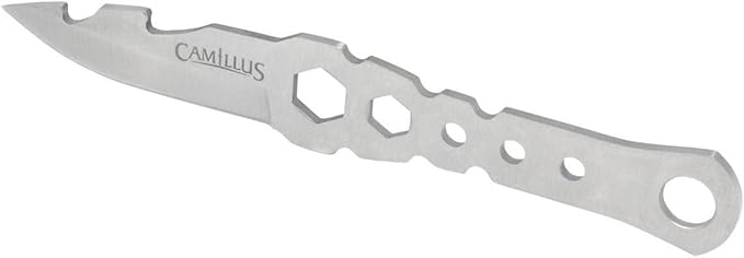 Camillus Carnivore X 18" Machete – Titanium Bonded 12” Blade & Saw Back, Full Tang, Gray Handle, Trimming Knife & Nylon Sheath for Camping & Brush Clearing
