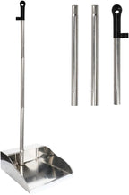 Stainless Steel Dustpan Metal Dustpan with Handle Heavy Duty Dust Pan Upright Dust Pan for Home Office Lobby