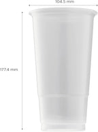 Karat [32oz - 600 ct] PP Plastic Cold Disposable Plastic Cups, 104.5mm Diameter, BPA Free & 100% Recyclable (C-KPP32)