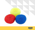Nylon Scouring Pads-Dish Scrubber, for Dishes, Pots, and Stoves, Durable Mesh Scourers, for Tough Cleaning Nylon Dish Scrubbers, Pack of 24, Assorted Colors, by Superio