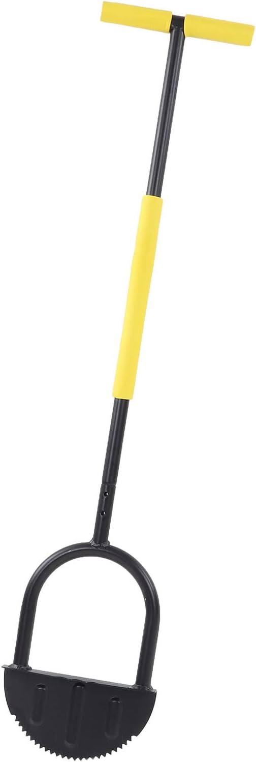 Half Moon Garden Shovel Manual Lawn Edger for Trimming Edging Carbon Steel High Hardness Durable Easy Cleaning Tool