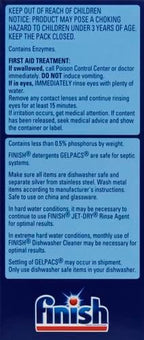 Finish Gelpacs Dishwasher Detergent, Orange Scent, 32 Count