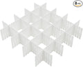 8Pcs Drawer Dividers, Adjustable Drawer Organizer for Socks, Underwear, Makeup, Can Help Tidy Kitchen, Bedroom, Dresser White
