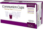 BROADMAN CHURCH SUPPLIES Plastic, Disposable, Recyclable Communion Cups, 2000 Count