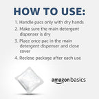 Amazon Basics Dishwasher Detergent Pacs, Fresh Scent, Cuts Grease, Rinses Clean, Removes 24HR Dried-On Stains, 85 Count (Previously Solimo)