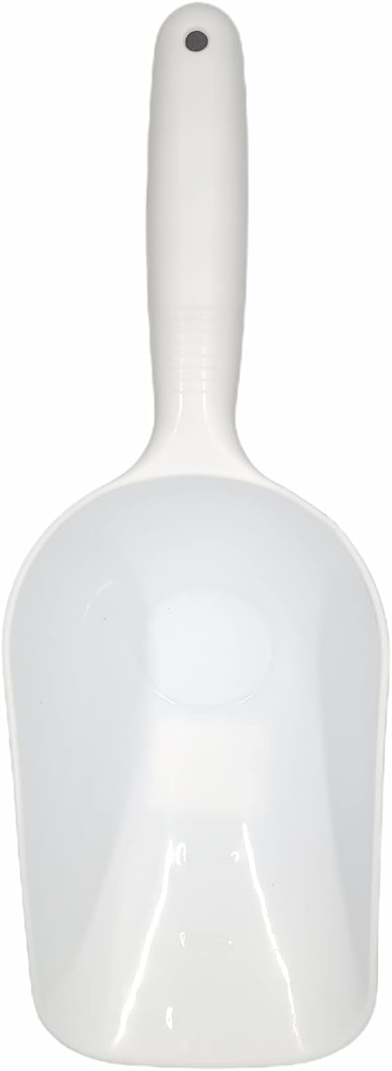 Handy Housewares Jumbo Plastic Scoop - 12" Large Food Scoop for Flour, Sugar, Cereal, Pet Food, Gardening