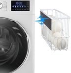 Picowe Extra Large Dryer Ball Organizer Magnetic Storage Bin, Magnetic Basket Dryer Ball Holder for Laundry Room Organization and Storage to Hold 10 Plus Dryer Balls, Without Balls (White, XL )