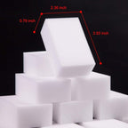 100 Pack Magic Sponge Eraser Extra Thick and Long Lasting Melamine Cleaning Sponges in Bulk - Multi Surface Power Scrubber Foam Cleaning Pads - Bathtub, Floor, Baseboard, Bathroom, Wall Cleaner