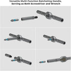 42 in 1 Magnetic Screwdriver Set, DIY Ratchet Screwdriver Set, Removable Self-assembly Precision Screwdriver Kit, Magnetic DIY Precision Tool Kit for PC Laptop Mobile Cell Phone Digital Watch