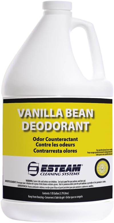 Esteam Vanilla Bean Deodorant, Carpet and Fabric Deodorizer, Odor Counteractant, 1 Gallon