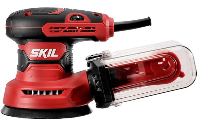 SKIL 5” Random Orbital Sander with Cyclonic Dust Box & 3pc Sanding Sheet - SR211601,Multicolor,(Pack of 4)